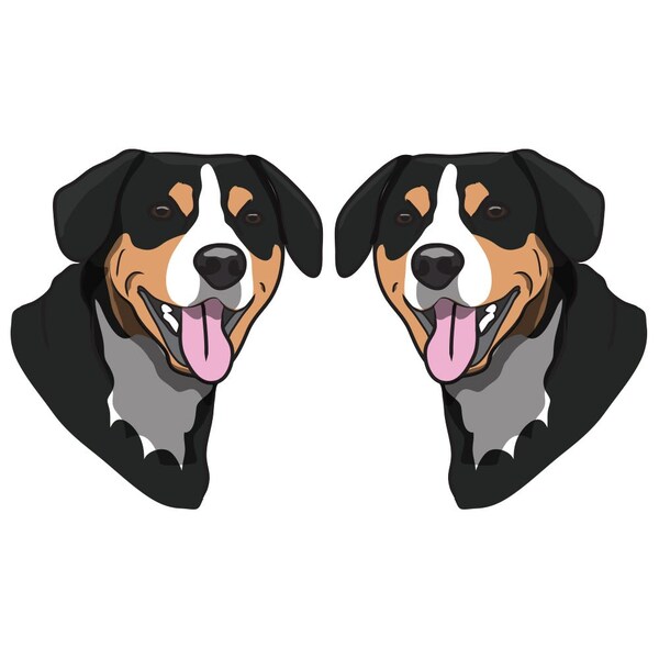 Entlebucher Mountain Dog Dog Decal, Dog Lover Decor Vinyl Sticker